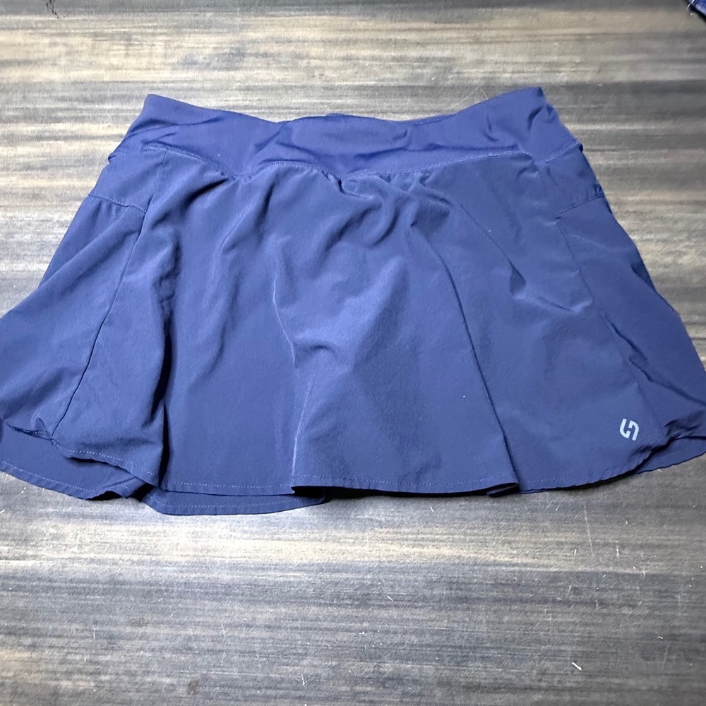 Hodo Sports Navy Blue Athletic Skort XXL Tennis Golf Running Skirt with Shorts
